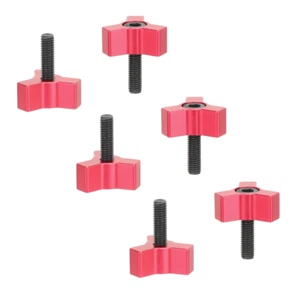 6 pezzi CAMVATE M5x 15 mm manopola a vite rossa dado per macchina fotografica/maglia/seghetto/trapano - Foto 1 di 5