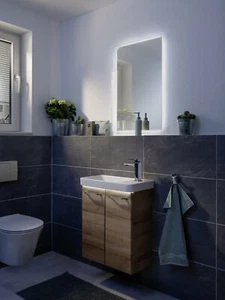 Fackelmann Gäste-WC Set MILANO Badmöbel Schrank hell Braun Möbel Made in Germany - Bild 1 von 40