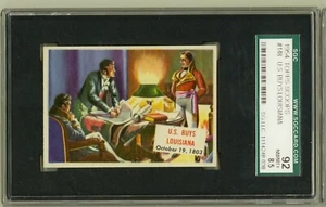 1954 Topps Scoops #148 US Buys Louisiana 1803 SGC NM/MT+ 8.5 High Number - Picture 1 of 2