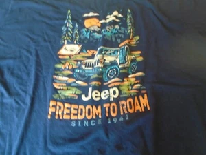 Camiseta Jeep Para Hombre Talla 3xl Manga Corta Liberty to Roam XXXL Bosques Árboles Surf - Imagen 1 de 9
