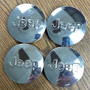 2 1/2" Jeep Cherokee, Liberty, Compass Chrome Center Cap 1LB77TRMAB set - Picture 1 of 2