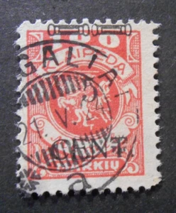 MEMEL Litauen Litauen Klaipeda 1923 Fr. SVR in Cent 5c auf 100m GEBRAUCHT Mi. 180 III - Bild 1 von 1