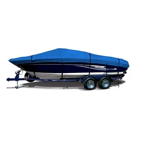 New V-Hull bowrider runabout trailerable waterproof Boat Cover Fits up to 16.5'L - Picture 1 of 8