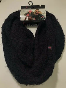 NEW Cuddl Duds 2 PC Set Infinity Plush Infinity Scarf & Mittens Black OS NWT - Picture 1 of 6