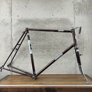 Vintage Raleigh Frame Set Touring 14 Rampar 61 cm 24 Tall Large Tour Lugged 126 - Picture 1 of 20