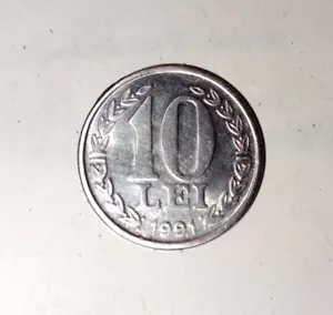 Coin Romania 10 lei 1991 - Picture 1 of 20