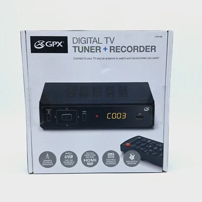 Sintonizador y grabadora de TV digital GPX TVRT149B nuevo en caja Foto 1 de 3