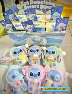 Miniso Stitch Eat Something Before Sleep Series Vinyl Figure Confirmed Blind Box - Picture 1 of 32