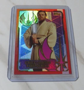 Star Wars OBI-WAN KENOBI Jedi Master Topps Rarer Refractor Card # 203💥💥💥 - Picture 1 of 3