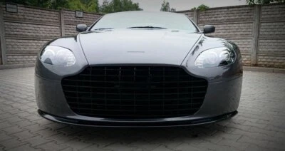 Cup Spoilerlippe Front Ansatz passend für Aston Martin V8 VANTAGE schwarz Hochgl - Bild 1 von 4