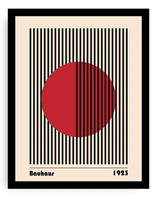 Póster artístico Bauhaus #1, impresión de giclee, póster de exposición, regalo de decoración de pared grande Foto 1 de 4