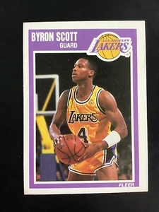 #78 Carta Byron Scott (Los Angelas Lakers) Guard Fleer 1989, come nuova - Foto 1 di 2