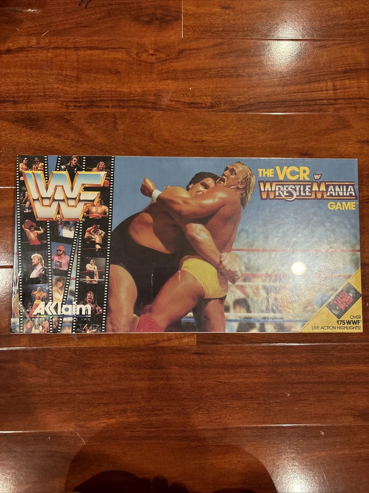 WWF Wrestlemania Vintage VCR Board Game Acclaim 1987 -complete