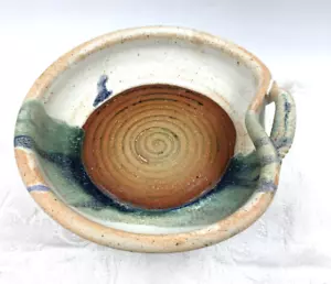 Studio Art Pottery Hand Thrown Garlic/Ginger Grater/Zester Made in Maine Rimmed - Picture 1 of 6
