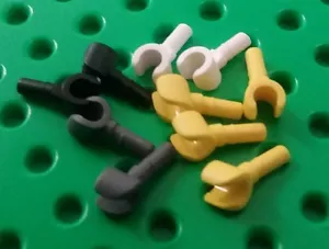 *NEW* Lego Hands Yellow White Black Grey for Arms on Figs Minifigs - 10 pieces - Picture 1 of 2