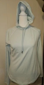 UNDER ARMOUR Light Green Hooded Long Sleeve Top Ladies SM Loose - Picture 1 of 5
