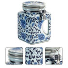 Boite A The En Porcelaine Bleue Et Blanche Pot De Bonbons Ceramique