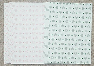 27 x A6 Sheets of Green & Pink Flowers Paper for Cards/Scrap-booking 110gsm NEW - Picture 1 of 1