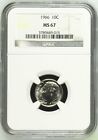 1966 Roosevelt Dime NGC MS 67
