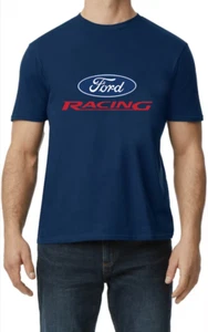 Ford Racing T-shirt Mens Graphic Tees Mustang Clothing Ford Parts Accessories - Picture 1 of 9
