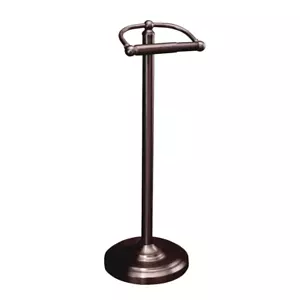 Toilet Paper Holder Freestanding Modern Bathroom Accessory Rustic Bronze - Picture 1 of 1