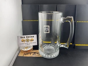 Taza de cerveza X-Large vidrio pesado transparente 20 oz. Hecho en EE. UU. Vintage 🐝 - Imagen 1 de 1