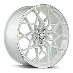 20 inch 20x8.5 Shift PISTON White wheels rims 5x4.5 5x114.3 +35 - Picture 1 of 1