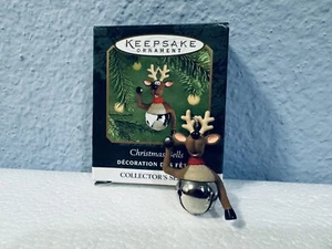 Hallmark Keepsake Miniature Ornament Christmas Bells #6 in Series 2000 Reindeer - Picture 1 of 6