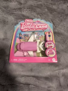 Mini Barbie Land : Airplane Van & Mini Barbie Figure Ages 4+ Changes Colors New - Picture 1 of 7