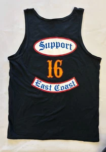 SUPPORT 16 PAGAN'S MC MOTORCYCLE CLUB TANK TOP LARGE (DISCONTINUED) RARE - Picture 1 of 2