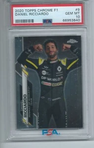 DANIEL RICCIARDO 2020 TOPPS CHROME FORMULA 1 F1 PORTRAIT #9 PSA 10 GEM MINT - Picture 1 of 2