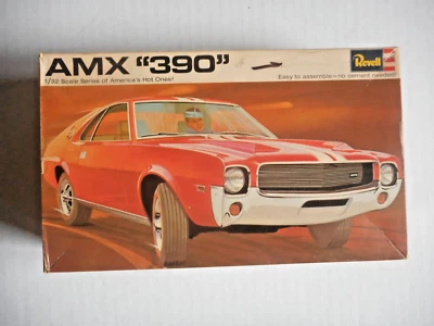 Vintage Revell AMX "390" Hot Ones #H-1296 Model Kit 1/32 MIB Complete - Image 1 of 4