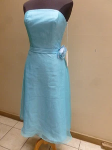 410-  EDEN MAIDS 7128 AZUL WOMENS SZ 6  PROM  FORMAL GOWN DRESS NEW - Picture 1 of 6