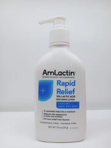 AmLactin Rapid Relief Restoring Lotion + Ceramides, 7.9 Oz, Pump Bottle - Picture 1 of 2