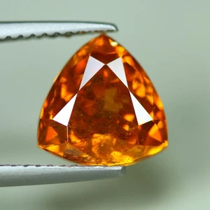 4,13 quilates_diamante brillante_100 % natural sin calefacción esfalerita naranja puesta de sol - Imagen 1 de 3