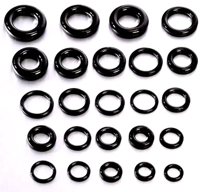 Anillo de segmento con bisagras 12 g-2 g 8 mm-22 mm calibre pesado tabique oreja clicker aro negro Foto 1 de 3