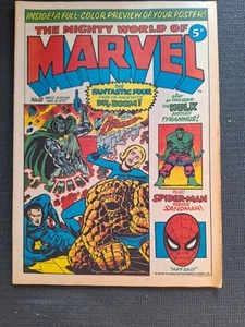 UK Comic The Mighty World of Marvel Issue 10 09/12/72 December 9th 1972 Doom! - Picture 1 of 4