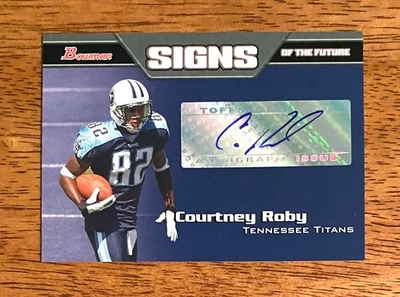 Courtney Roby 2005 Bowman Signs of the Future Rookie Autograph Titans - image 1 of 2