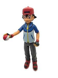 Pokemon Jakks Ash Ketchum Trainer Figur 2011 schwarz & weiß 7" groß Spielzeug/JJ - Bild 1 von 9