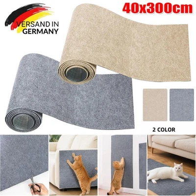 Katzen Kratzmatte Selbstklebende schneidbare Kratzmatte für Haustier Hund Matte - Image 1 of 4