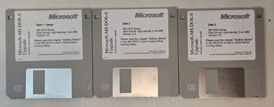 1993 MS-DOS 6 Operating System Upgrade 3.5" Floppy Disks UNTESTED - Image 1 of 4