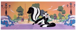 PEPE IN PARIS Art PRINT Warner Bros PEPE LE PEW - Picture 1 of 1