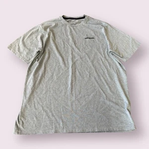 Camisa Patagonia Responsibili Para Hombres Grande Gris Grunge Calce Relajado Cuello Redondo Camiseta - Imagen 1 de 7