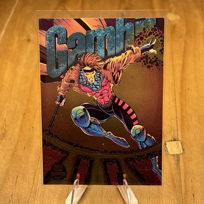 1994 Marvel Universe Gambit Power Blast Limited Edition Foil Card 4 Of 9 - Image 1 of 2