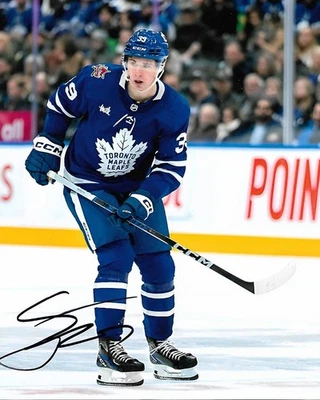 Fraser Minten Signed 8x10 Photo Toronto Maple Leafs Autographed COA B - Image 1 of 2