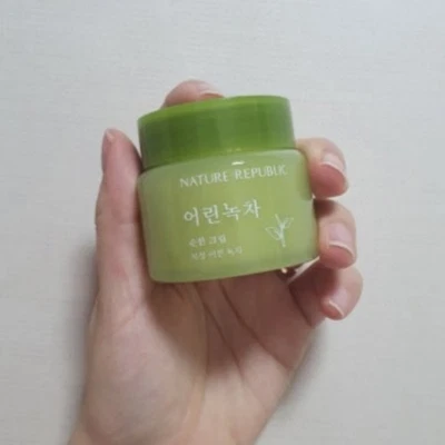 Nature Republic First flush Green Tea Leaves Mild Cream 55ml K-Beauty - Image 1 of 4