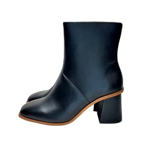 Neu mit Etikett Time and Tru elegante Damenstiefel eckige Zehenpartie Größe 8 WMTT42fM018l schwarz - Bild 1 von 12