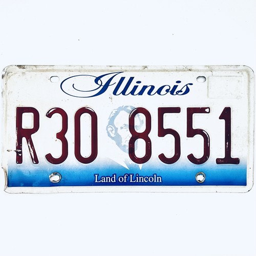 United States Illinois Land of Lincoln Passenger License Plate R30 8551 ...