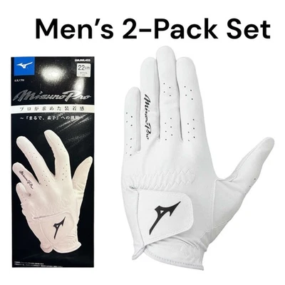 Juego de 2 guantes de golf Mizuno Pro para hombre calidad premium Japón mano izquierda Foto 1 de 4