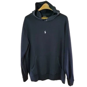 Polo Ralph Lauren Hoodie XL | Schwarz Pullover Sweatshirt | Selten Central Pony Logo - Bild 1 von 7